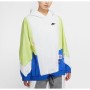 Nike Sportswear Kadın Beyaz-Yeşil Kapüşonlu Sweatshirt CJ2029 - 051