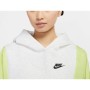 Nike Sportswear Kadın Beyaz-Yeşil Kapüşonlu Sweatshirt CJ2029 - 051