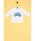 B&G Store Erkek Bebek Beyaz T-Shirt 19PFWBG150