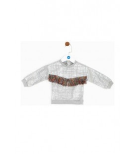 B&G Store Kız Bebek Beyaz Sweatshirt 19FW2BG2446