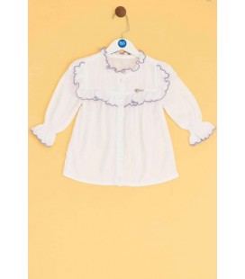 B&G Store Kız Bebek Beyaz Gömlek 19FW2BG2615
