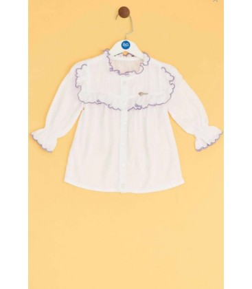 B&G Store Kız Bebek Beyaz Gömlek 19FW2BG2615