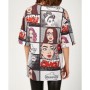 Happiness İst. Kadın Mor Grafik Desenli Örme Tshirt DD00612
