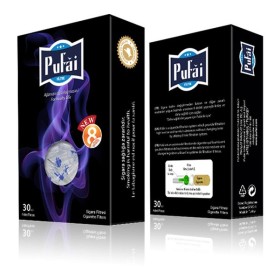Pufai Sigara Filtresi Tar Süzen Ağızlık Standart Boy 8Mm 30 Adet