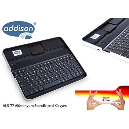 Addison Alüminyum Standlı Ipad Klavyesi Als-77