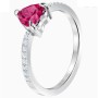 Swarovski One Heart Kırmızı Rodyum Kaplama Yüzük 5474941