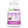 BariMelts Multivitamin, Çözünebilir Bariatrik Vitaminler, Doğal Meyve Aromalı, 60 Hızlı Eriyen Tablet