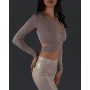 By Pink Freud Eye Crop Top Kadın Üst