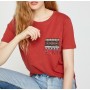 Koton Kadın İşlemeli T-Shirt - Terracotta 8YAK13683QK996