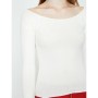Koton Kadın Omzu Açık T-Shirt - Beyaz 9KAL11204OK001