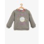 Koton Kız Çocuk Baskılı Sweatshirt  Antrasit 8KMG19631OK045