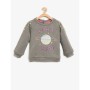 Koton Kız Çocuk Baskılı Sweatshirt  Antrasit 8KMG19631OK045