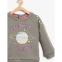 Koton Kız Çocuk Baskılı Sweatshirt  Antrasit 8KMG19631OK045