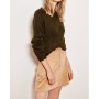 Trendyolmilla Kadın Haki Fitted Triko Kazak TCLAW19FV0344