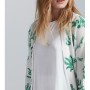 İpekyol Kadın Beyaz Yeşil Baskılı Kimono IS1170005066