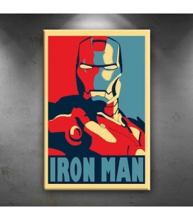 Iron Man Demir Adam Portre Afiş Dekoratif Tablo