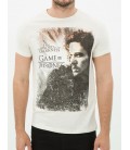 Koton Erkek Game Of Thrones Baskılı T-Shirt - Bej 6YAM11019LK03D