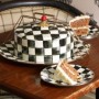Courtly Check Enamel Cake Carrier