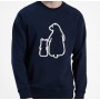 Bluemint Tyler Motifli Pamuk Sweatshirt Dark Navy