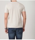 Ramsey Erkek Bej Düz Örme T-Shirt