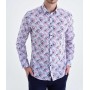 Hatemoğlu Desenli Slim Fit MOR Gömlek 18D190000888