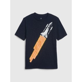 Gap Erkek Çocuk  Grafik Değişen Pullu T-Shirt 313564821