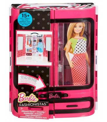 Barbie Fashionistas Ultimate Portable Closet 15+