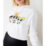 Eka Kadın Krem Renkli Power Girl Baskılı Kapişonlu Sweatshirt