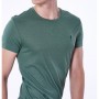 Dufy Yeşil Bisiklet Yaka Düz Erkek T-SHIRT DU1999041004