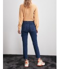 Trendyolmilla Lacivert Kargo Cep Yüksek Bel Slim Fit Jeans TWOAW20JE0293