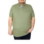 ModeXL Tshirt Polo Yaka Cepli Klasik Pike Yeşil 20552