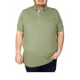ModeXL Tshirt Polo Yaka Cepli Klasik Pike Yeşil 20552