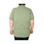 ModeXL Tshirt Polo Yaka Cepli Klasik Pike Yeşil 20552