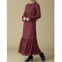Armine Bağcık Bağlamalı Bordo 9K9819