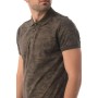 Hatemoğlu Desenli Polo Yaka Haki T-shirt 35363018C008