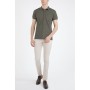 Hatemoğlu Haki Beyaz Desenli Polo Yaka T-shirt 35363018C003