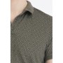 Hatemoğlu Haki Beyaz Desenli Polo Yaka T-shirt 35363018C003