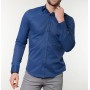 Tudors Erkek Slim Fit Mavi Gömlek DR17124-664