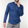 Tudors Erkek Slim Fit Mavi Gömlek DR17124-664