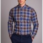 Dufy İndigo Kareli Erkek Slim Fit Gömlek DU2184013009