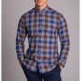 Dufy İndigo Kareli Erkek Slim Fit Gömlek DU2184013009