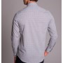 Dufy Gri Nokta Desenli Erkek Slim Fit Gömlek DU3194015033