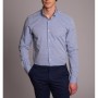 Dufy Erkek Mavi Nokta Desenli Slim Fit Gömlek DU3194015034