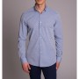 Dufy Erkek Mavi Nokta Desenli Slim Fit Gömlek DU3194015034