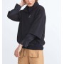 Xint Kadın Dik Yaka Pamuklu Rahat Kesim Siyah Sweatshirt 400258