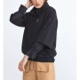 Xint Kadın Dik Yaka Pamuklu Rahat Kesim Siyah Sweatshirt 400258