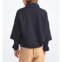 Xint Kadın Dik Yaka Pamuklu Rahat Kesim Siyah Sweatshirt 400258