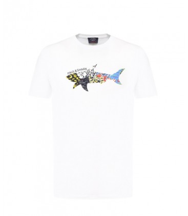 Paul & Shark Erkek Beyaz Tişört E19P1112