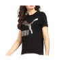 Puma Classics Logo Kadın Siyah Tişört 57624256