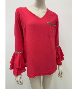 MissBlack Kırmızı Renk Kadın Bluz 3015